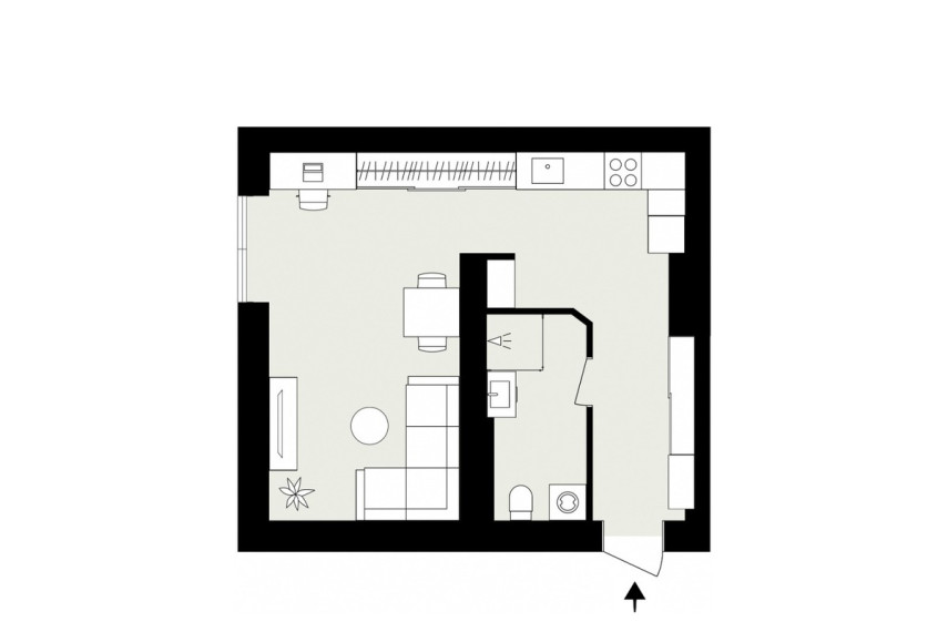 Parduodamas butas Mėtų g., Bajorų k., Vilniaus r. sav., 37.63 m2 ploto, 1 kambariai 27