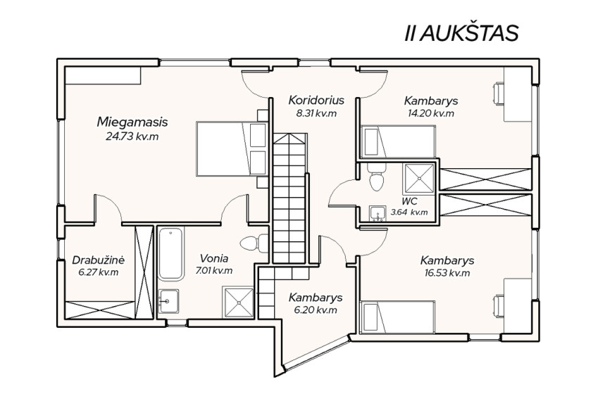 Parduodamas namas E. Volterio g., Kauno m., Kauno m. sav., 177.32 m2 ploto, 2 aukštai 22