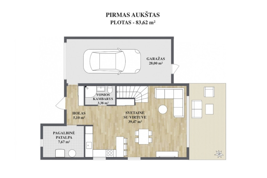 Parduodamas namas Papiškių g., Vilniaus m., Vilniaus m. sav., 139 m2 ploto 18