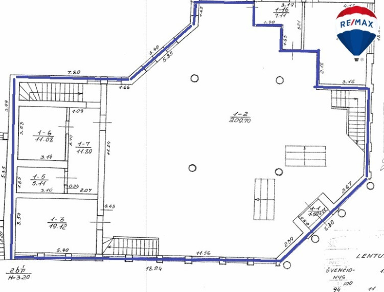 Nuomojamos patalpos Švenčionių miesto centre, Lentupio g. 5A 9