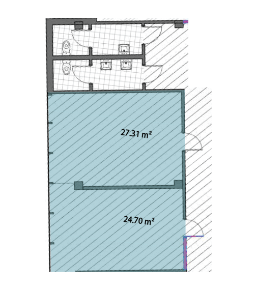 Nuomojamos patalpos K. Donelaičio g., Centras, Klaipėdos m., Klaipėdos m. sav., 52.00 m² ploto 14