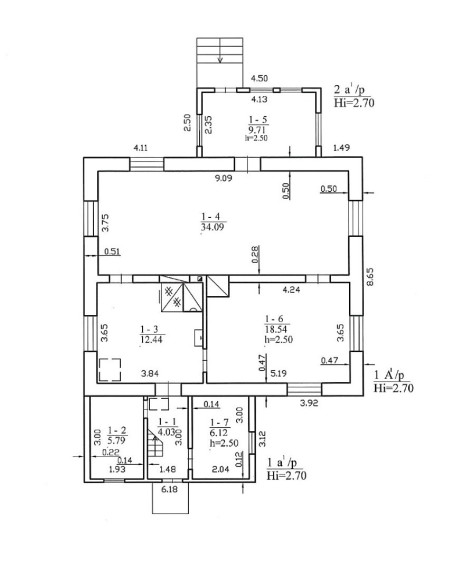 Parduodamas namas Gražučių g., Želkūnų k., Prienų r. sav., 92.51 m2 ploto, 1 aukštai 9