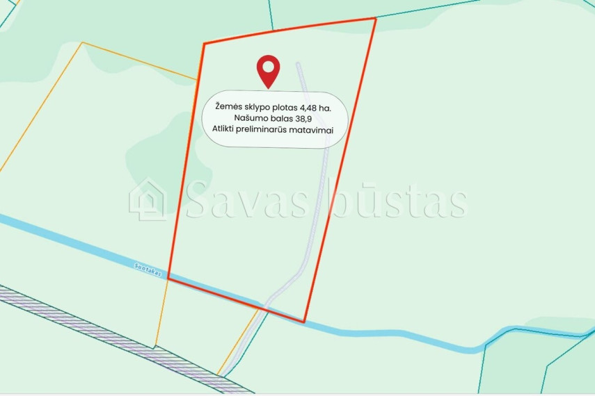 Parduodamas  sklypas Vindžiuliškių k., Kaišiadorių r. sav., 448 a ploto 3