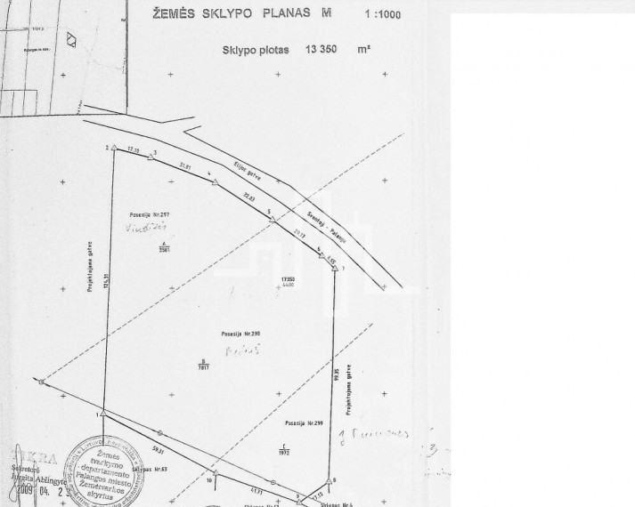 Parduodamas komercinės paskirties sklypas Žibų g., Šventoji, Palangos m., Palangos m. sav., 133 a ploto 1