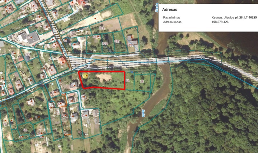 Parduodamas  sklypas Jiesios pl., Kauno m., Kauno m. sav., 28.28 a ploto 3