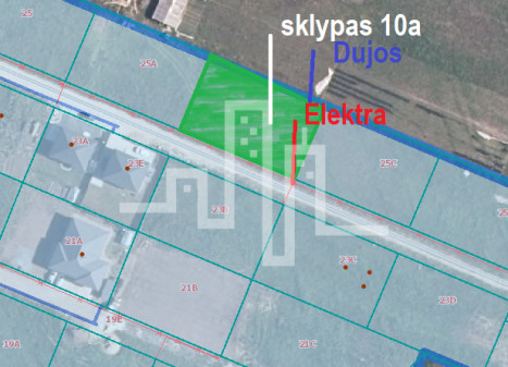 Parduodamas daugiaaukštės gyvenamosios paskirties sklypas Pušų g., Vydmantų k., Kretingos r. sav., 10 a ploto