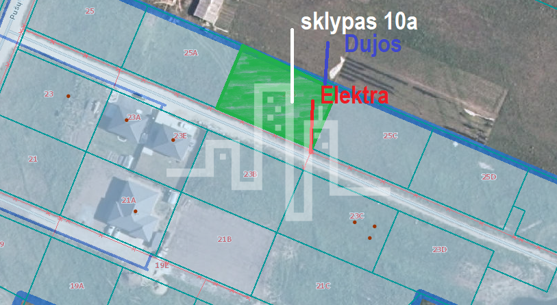 Parduodamas daugiaaukštės gyvenamosios paskirties sklypas Pušų g., Vydmantų k., Kretingos r. sav., 10 a ploto 1