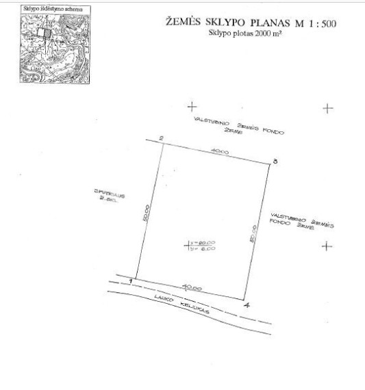 Parduodamas žemės ūkio paskirties sklypas Liepojos pl., Šventoji, Palangos m., Palangos m. sav., 20 a ploto 1