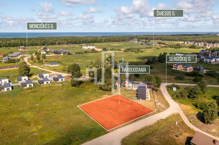 Parduodamas daugiaaukštės gyvenamosios paskirties sklypas Sergiškių g., Monciškės, Palangos m., Palangos m. sav., 16 a ploto 1