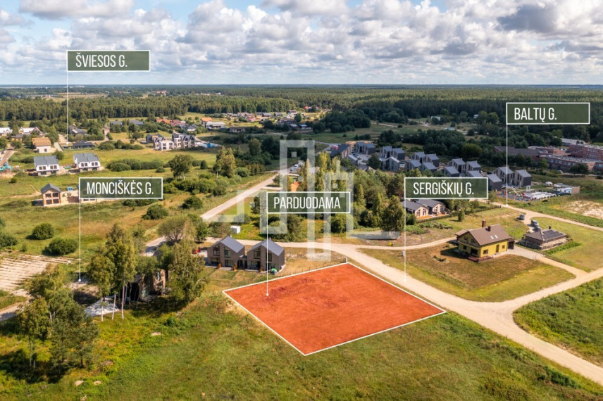 Parduodamas daugiaaukštės gyvenamosios paskirties sklypas Sergiškių g., Monciškės, Palangos m., Palangos m. sav., 16 a ploto 5