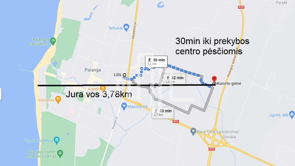 Parduodamas žemės ūkio paskirties sklypas Kurorto g., Palangos m., Palangos m. sav., 5 a ploto 1