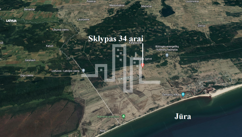 Parduodamas  sklypas Būtingės g., Šventoji, Palangos m., Palangos m. sav., 34 a ploto 1