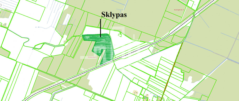 Parduodamas žemės ūkio paskirties sklypas Ąžuolyno g., Plokščių k., Kretingos r. sav., 1192 a ploto 3