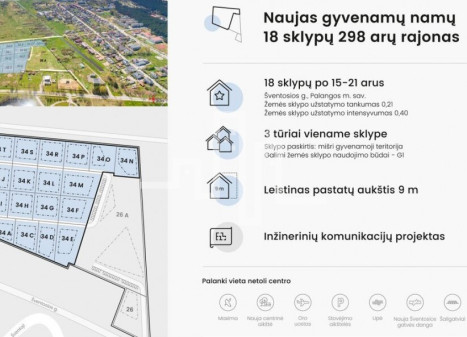 Parduodamas komercinės paskirties sklypas Šventosios g., Šventoji, Palangos m., Palangos m. sav., 298 a ploto Parduodamas komercinės paskirties sklypas Šventosios g., Šventoji, Palangos m., Palangos m. sav., 298 a ploto