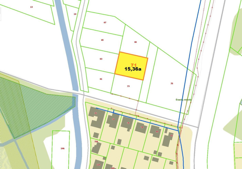 Parduodamas sklypas Piktmiškio g., Pabaliai, Šiaulių m., Šiaulių m. sav., 62.30 a ploto 10