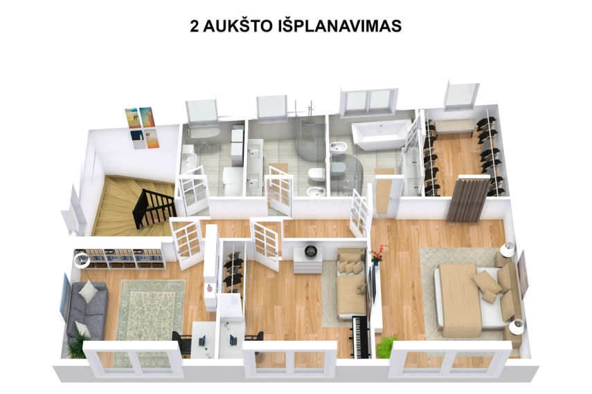 Parduodamas butas Bebrų g., Žvėrynas, Vilniaus m., Vilniaus m. sav., 208.74 m2 ploto, 4 kambariai 21