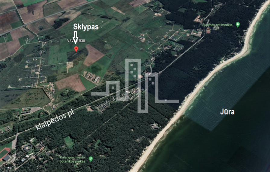 Parduodamas daugiaaukštės gyvenamosios paskirties sklypas Nemirsetos g., Vilimiškės, Palangos m., Palangos m. sav., 20 a ploto 1