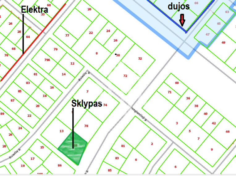 Parduodamas daugiaaukštės gyvenamosios paskirties sklypas Nemirsetos g., Vilimiškės, Palangos m., Palangos m. sav., 20 a ploto 3