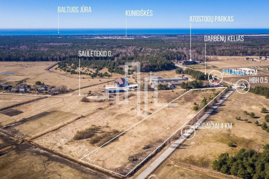Parduodamas žemės ūkio paskirties sklypas Saulėtekio g., Užpelkių k., Kretingos r. sav., 332 a ploto 1