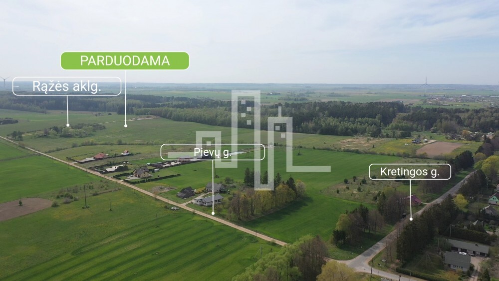 Parduodamas žemės ūkio paskirties sklypas Pievų g., Pryšmančių k., Kretingos r. sav., 100 a ploto 1