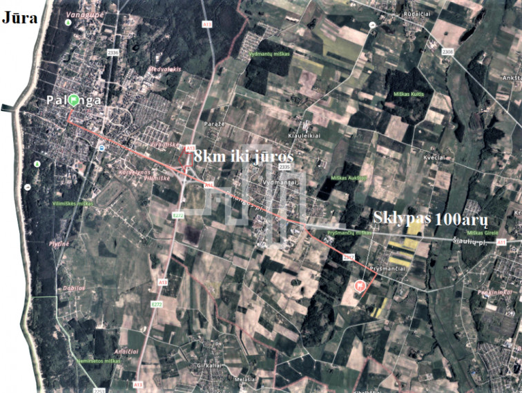 Parduodamas žemės ūkio paskirties sklypas Pievų g., Pryšmančių k., Kretingos r. sav., 100 a ploto 7