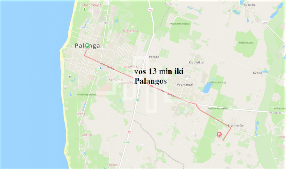 Parduodamas žemės ūkio paskirties sklypas Pievų g., Pryšmančių k., Kretingos r. sav., 100 a ploto 9
