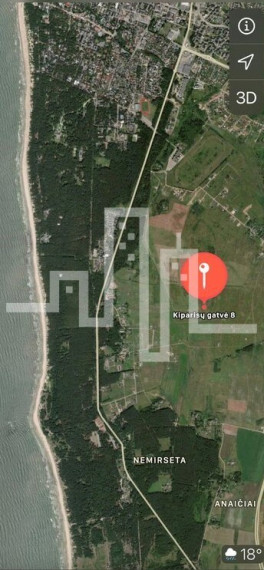 Parduodamas daugiaaukštės gyvenamosios paskirties sklypas Kiparisų g., Nemirseta, Palangos m., Palangos m. sav., 18 a ploto 1