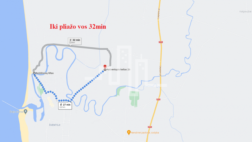 Parduodamas daugiaaukštės gyvenamosios paskirties sklypas Pašventupio kelias, Šventoji, Palangos m., Palangos m. sav., 17 a ploto 4