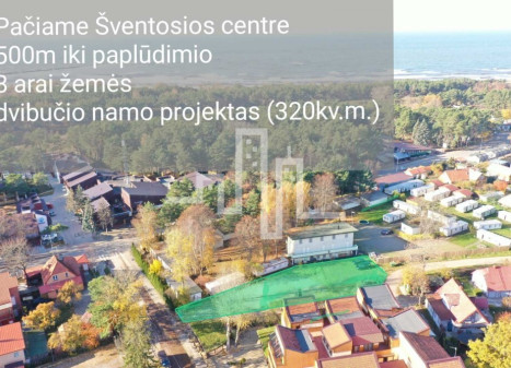 Parduodamas daugiaaukštės gyvenamosios paskirties sklypas Topolių g., Šventoji, Palangos m., Palangos m. sav., 8 a ploto