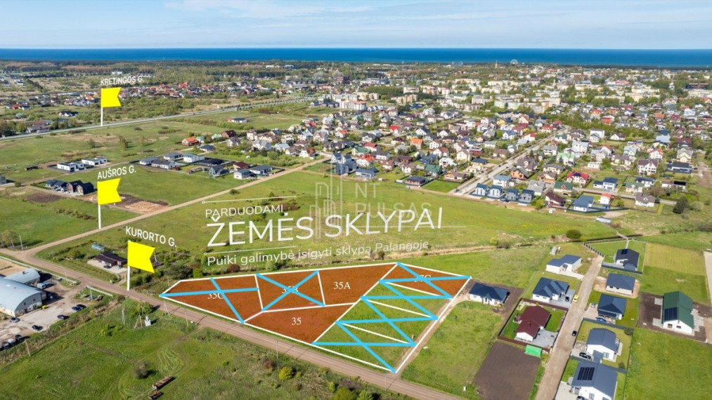 Parduodamas daugiaaukštės gyvenamosios paskirties sklypas Kurorto g., Palangos m., Palangos m. sav., 10 a ploto 1