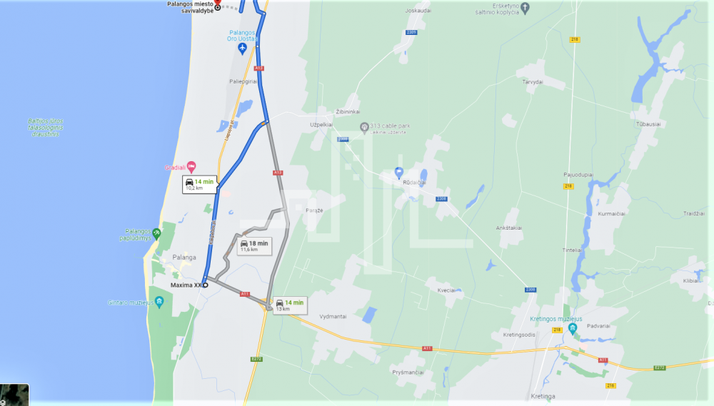 Parduodamas daugiaaukštės gyvenamosios paskirties sklypas Dulksnos g., Kunigiškės, Palangos m., Palangos m. sav., 16 a ploto 4
