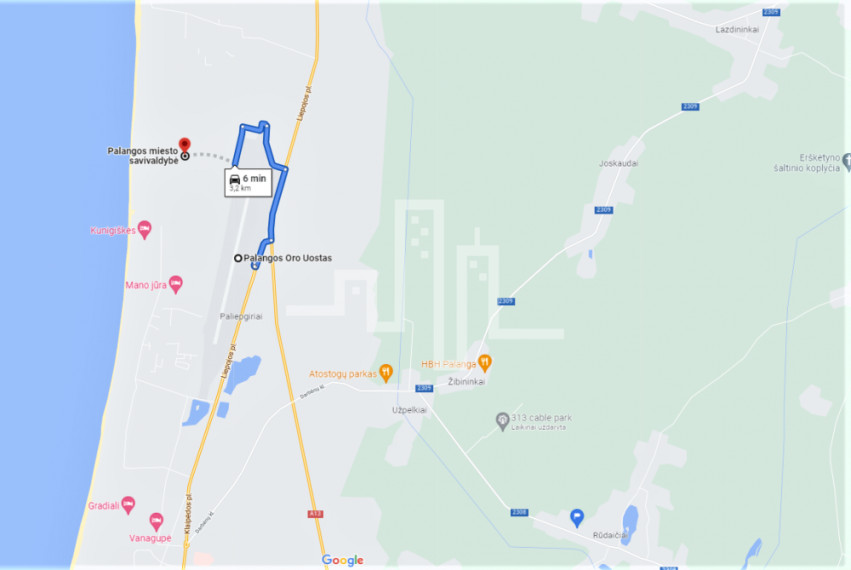 Parduodamas daugiaaukštės gyvenamosios paskirties sklypas Dulksnos g., Kunigiškės, Palangos m., Palangos m. sav., 16 a ploto 5