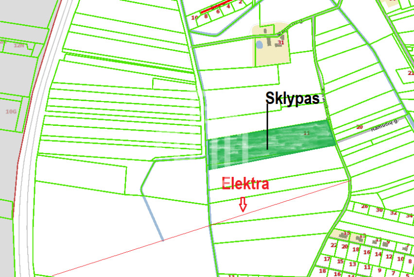 Parduodamas daugiaaukštės gyvenamosios paskirties sklypas Girkalių k., Klaipėdos r. sav., 250 a ploto 3