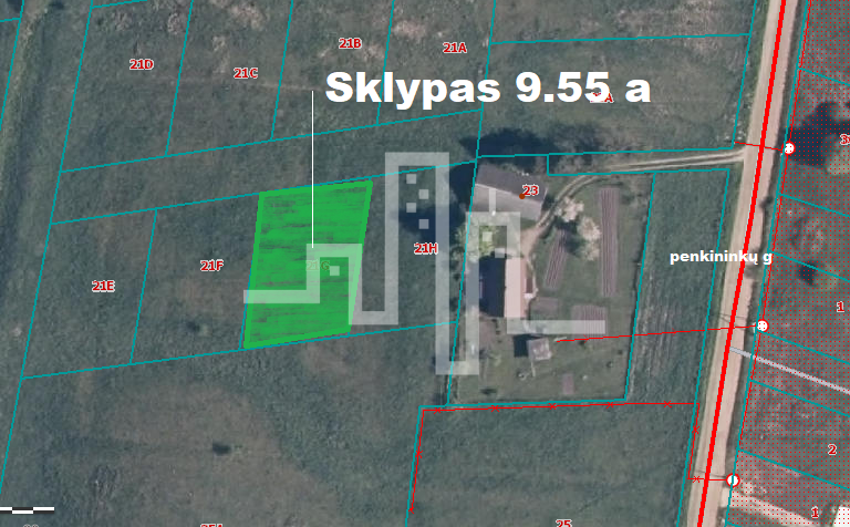 Parduodamas daugiaaukštės gyvenamosios paskirties sklypas Penkininkų g., Kretingos m., Kretingos r. sav., 9 a ploto 1