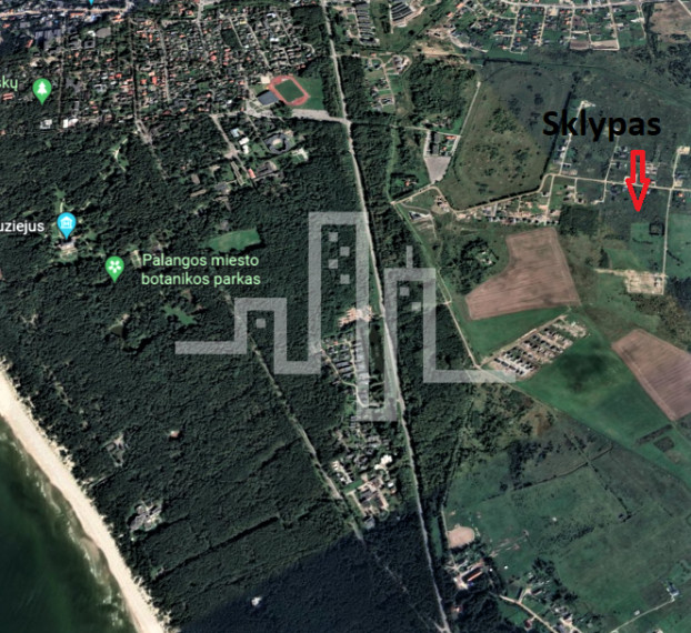 Parduodamas daugiaaukštės gyvenamosios paskirties sklypas Vilimiškės kelias, Vilimiškės, Palangos m., Palangos m. sav., 10 a ploto 1