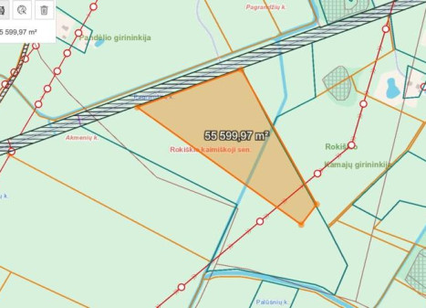 Parduodamas sklypas Pagrandžių k., Rokiškio r. sav., 559.99 a ploto Parduodamas sklypas Pagrandžių k., Rokiškio r. sav., 559.99 a ploto