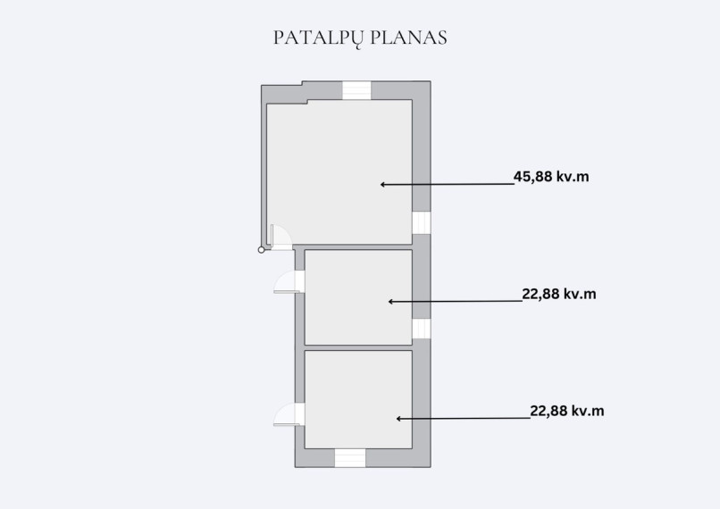 Parduodamos sandėliavimo patalpos T. Ševčenkos g., Vilniaus m., Vilniaus m. sav., 91.52 m2 ploto 9