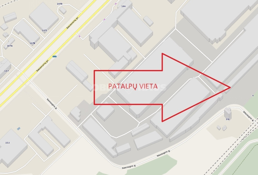 Nuomojamos sandėliavimo patalpos Savanorių pr., Žemieji Paneriai, Vilniaus m., Vilniaus m. sav., 596 m2 ploto 9