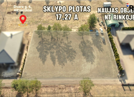 PARDUODAMAS 17 a SKLYPAS ALTONIŠKIŲ K. NAMO (-ų) STATYBAI.