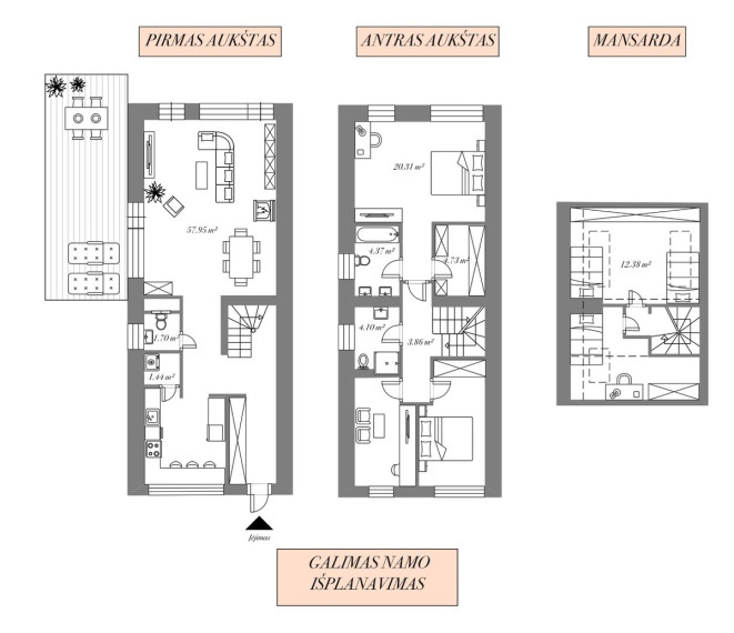 Parduodamas butas Žolyno g., Vilniaus m., Vilniaus m. sav., 130 m2 ploto, 4 kambariai 26