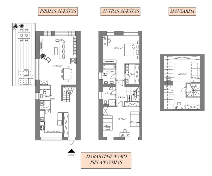 Parduodamas butas Žolyno g., Vilniaus m., Vilniaus m. sav., 130 m2 ploto, 4 kambariai 27