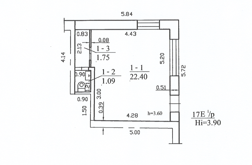 Parduodamos patalpos Tilžės g., Centras, Šiaulių m., Šiaulių m. sav., 25 m² ploto 6