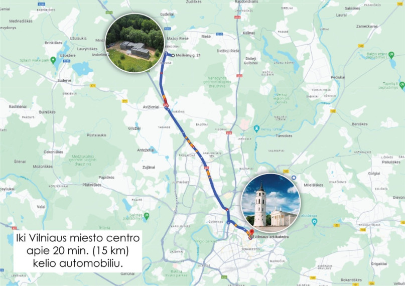 Parduodamas namas Meškėnų g., Bendorių k., Vilniaus r. sav., 167.65 m2 ploto, 1 aukštai 27