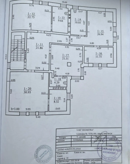 Parduodamas namas Algirdo g., Žaliakalnis, Kauno m., Kauno m. sav., 286.76 m² ploto 10 kambarių 9
