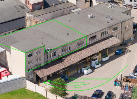 Nuomojamos administracinės, gamybinės, kitos paskirties, paslaugų, prekybos, sandėliavimo patalpos Drobės g., Kauno m., Kauno m. sav., 405.46 m2 ploto