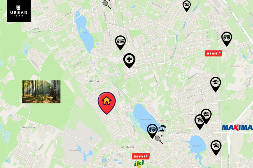 Parduodamas namas Miško g., Antežerių k., 459.98 kv.m ploto, 2 aukštai 24