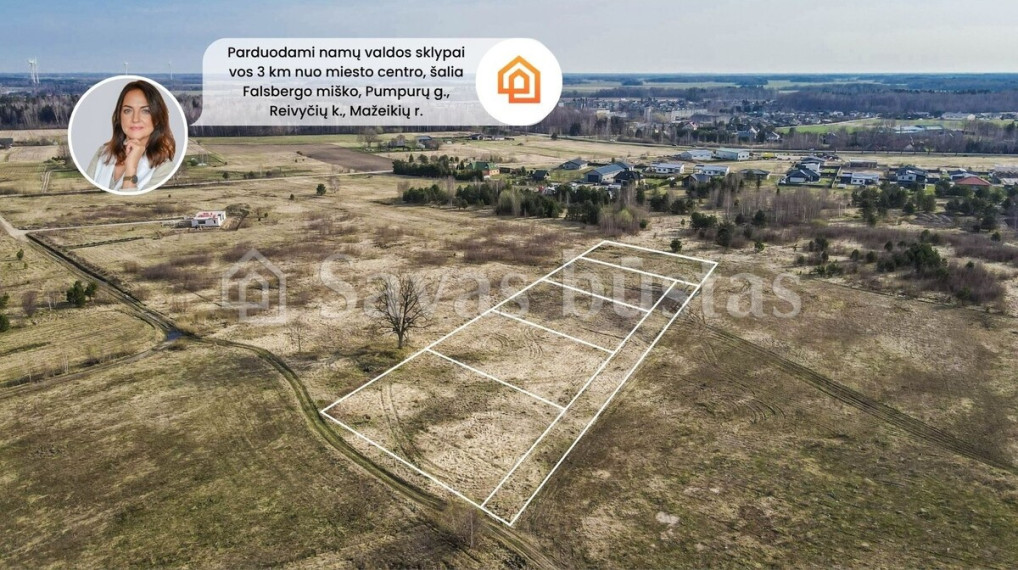 Parduodamas  sklypas Pumpurų g., Reivyčių k., Mažeikių r. sav., 16 a ploto 1