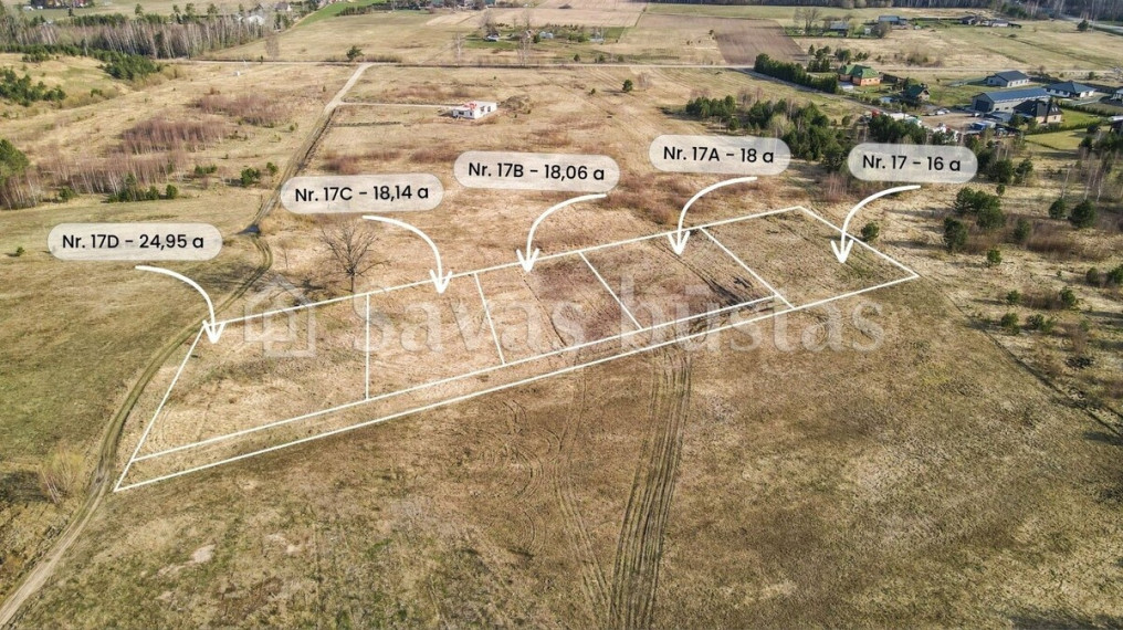 Parduodamas  sklypas Pumpurų g., Reivyčių k., Mažeikių r. sav., 16 a ploto 2