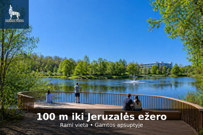 Nuomojamas butas Žaliųjų Ežerų g., Santariškės, Vilniaus m., Vilniaus m. sav., 37 m2 ploto, 1 kambariai 15