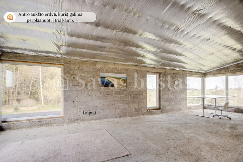 Parduodamas namas Miško g., Šilėnų k., Šiaulių r. sav., 256.47 m2 ploto, 2 aukštai 6